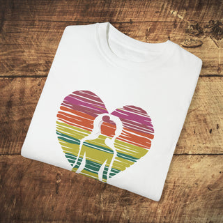 Vegan Love Garment-Dyed T-shirt Printify