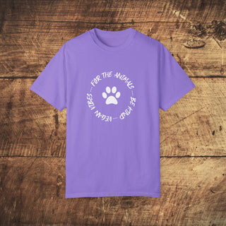 For The Animals Garment-Dyed T-shirt Printify