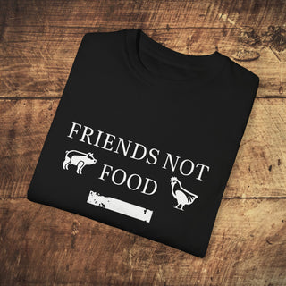 Friends Not Food Garment-Dyed T-shirt Printify