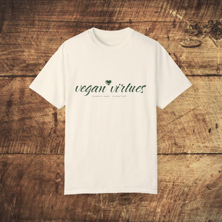 Vegan Virtues Garment-Dyed T-shirt Printify