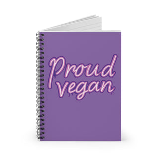 Proud Vegan Spiral Notebook - Ruled Line