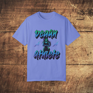 Vegan Athlete Garment-Dyed T-shirt Printify