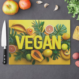 Vegan Tempered Glass Cutting Board Printify