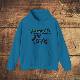 Vegan Love Heavy Blend™ Hooded Sweatshirt Printify