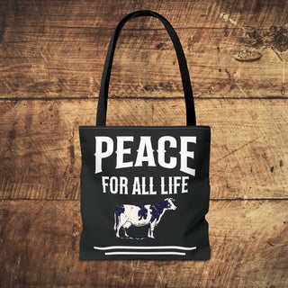 Peace For All Life Tote Bag Printify