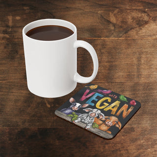 Vegan Cork Back Coaster Printify