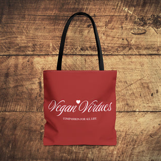 Vegan Virtues Tote Bag Printify