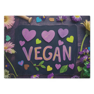 Vegan Tempered Glass Cutting Board Printify