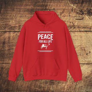 Peace For All Life Heavy Blend™ Hooded Sweatshirt Printify