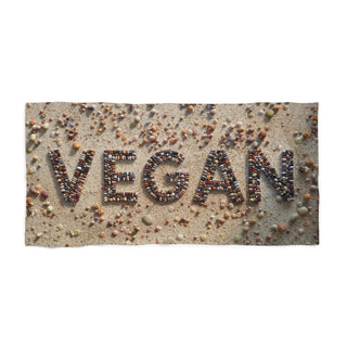 Vegan Beach Towel Printify