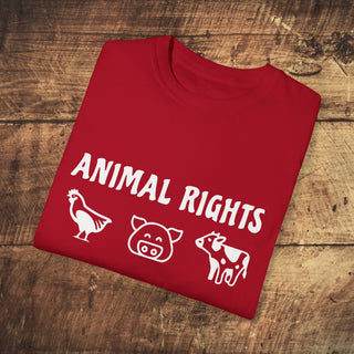 Animal Rights Garment-Dyed T-shirt Printify