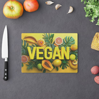 Vegan Tempered Glass Cutting Board Printify