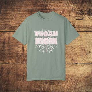 Vegan Mom Garment-Dyed T-shirt Printify