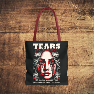 Tears of Sadness Tote Bag Printify