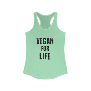 Vegan For Life Women's Ideal Racerback Tank Printify