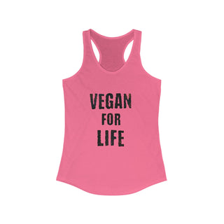 Vegan For Life Women's Ideal Racerback Tank Printify