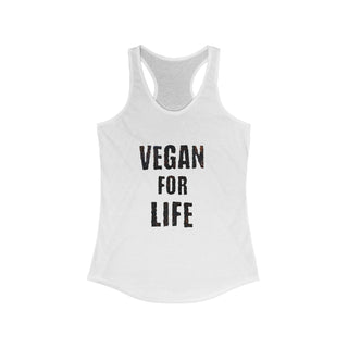 Vegan For Life Women's Ideal Racerback Tank Printify