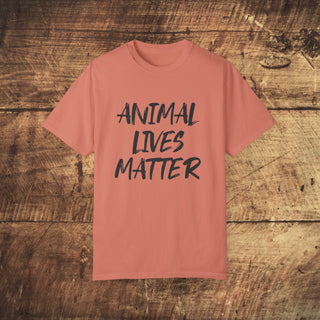 Animal Lives Matter Garment-Dyed T-shirt Printify