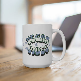 Vegan Vibes Coffee Mug 15oz Printify