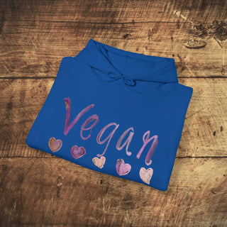 Vegan Hearts  Heavy Blend™ Hooded Sweatshirt Printify