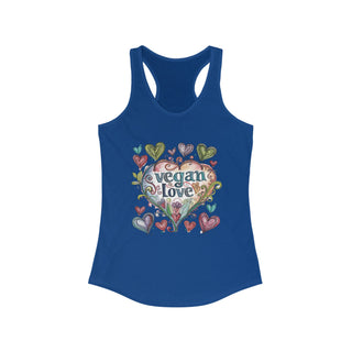 Vegan Love Women's Ideal Racerback Tank Printify