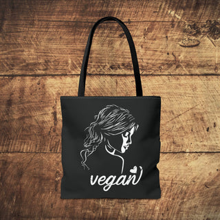 Vegan Girl Tote Bag Printify