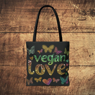 Vegan Love Tote Bag Printify