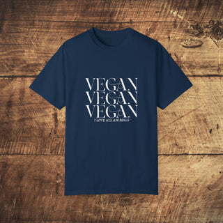 Vegan Garment-Dyed T-shirt Printify