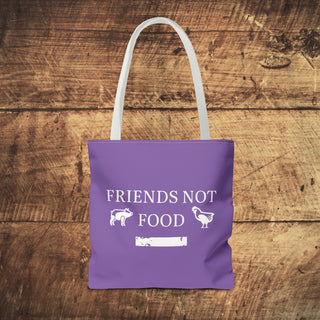 Friends Not Food Tote Bag Printify