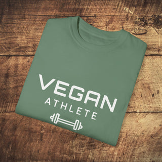 Vegan Athlete Garment-Dyed T-shirt Printify