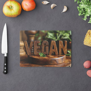 Vegan Tempered Glass Cutting Board Printify