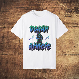 Vegan Athlete Garment-Dyed T-shirt Printify