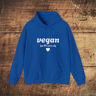 Vegan For The Animals Heavy Blend™ Hooded Sweatshirt Printify