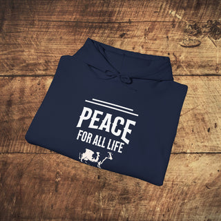 Peace For All Life Heavy Blend™ Hooded Sweatshirt Printify