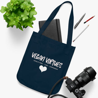 Vegan Virtues Organic Canvas Tote Bag