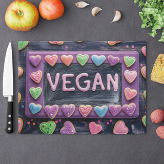 Vegan Tempered Glass Cutting Board Printify