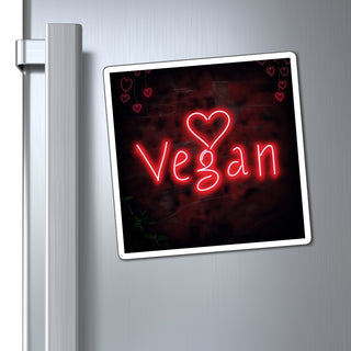 Neon Vegan Magnet Printify