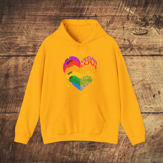 Vegan Love Heavy Blend™ Hooded Sweatshirt Printify