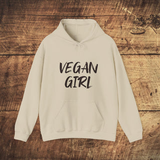 Vegan Girl Heavy Blend™ Hooded Sweatshirt Printify