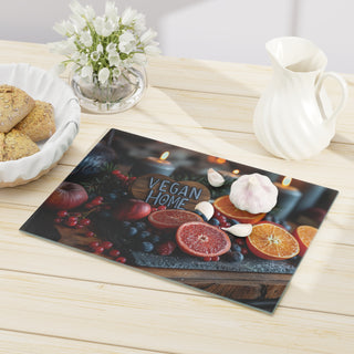 Vegan Home Tempered Glass Cutting Board Printify