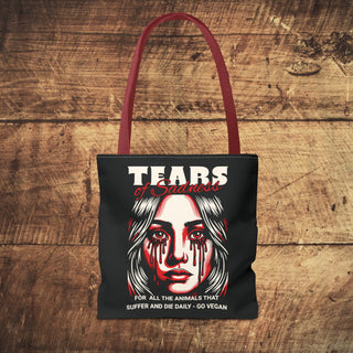 Tears of Sadness Tote Bag Printify