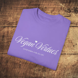 Vegan Virtues Garment-Dyed T-shirt Printify