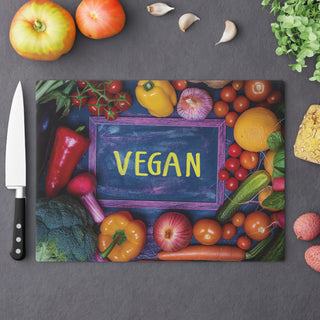 Vegan Tempered Glass Cutting Board Printify