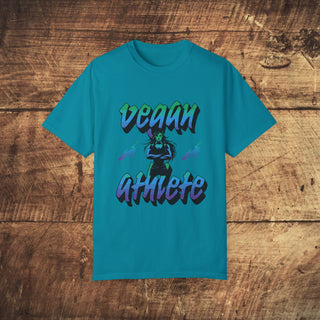 Vegan Athlete Garment-Dyed T-shirt Printify