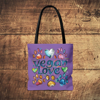 Vegan Love Tote Bag Printify