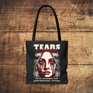 Tears of Sadness Tote Bag Printify