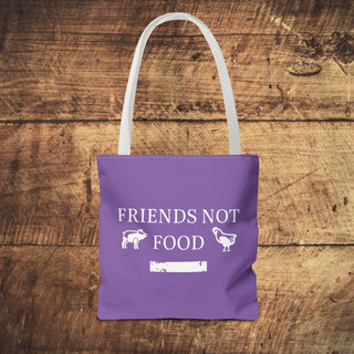 Friends Not Food Tote Bag Printify