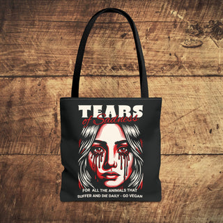 Tears of Sadness Tote Bag Printify