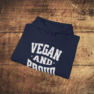 Vegan and Proud Heavy Blend™ Hooded Sweatshirt Printify