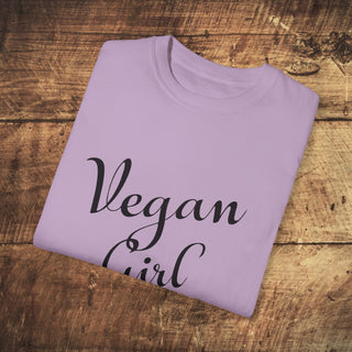 Vegan Girl Garment-Dyed T-shirt Printify